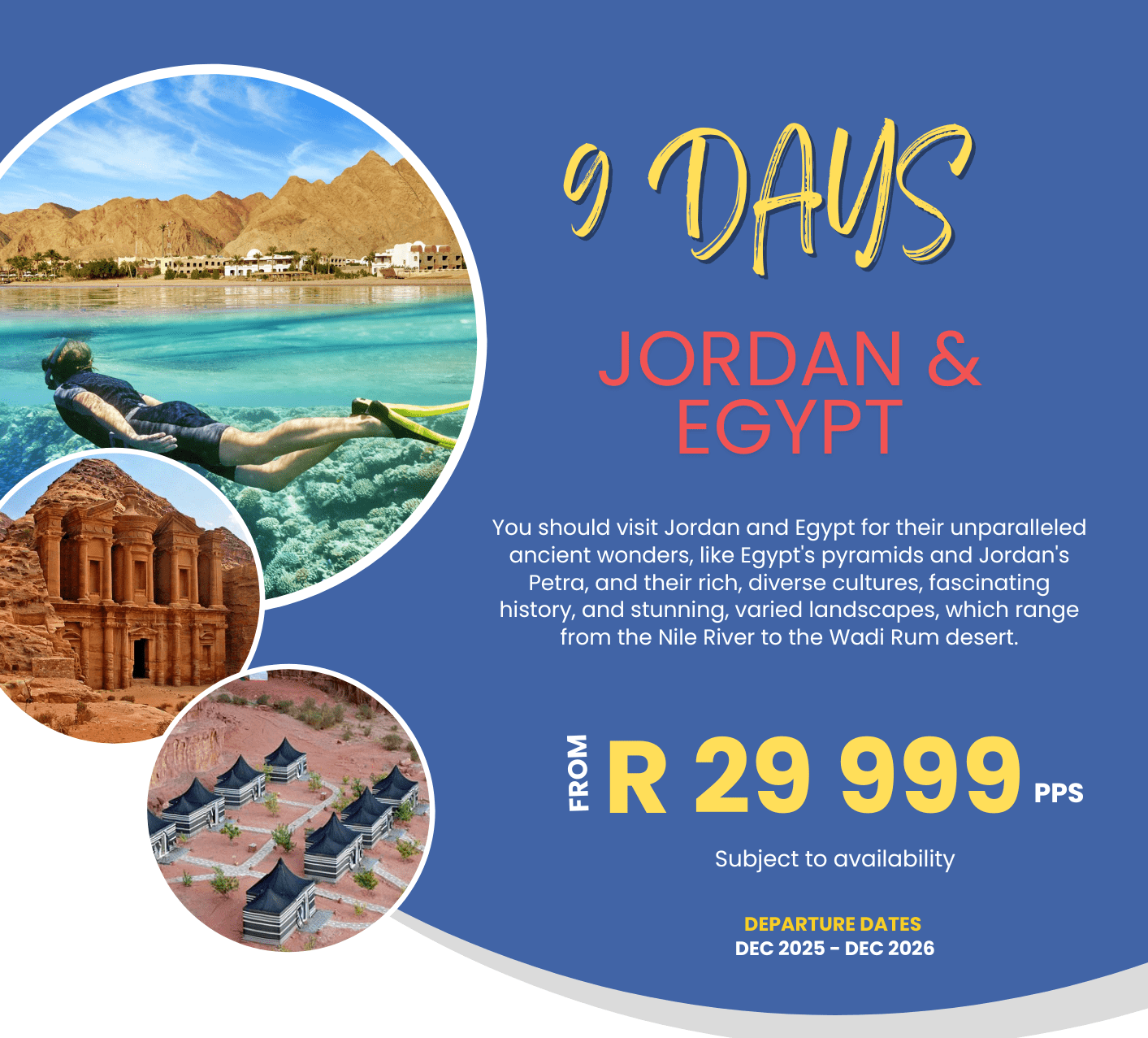 8 Nights Jordan & Egypt